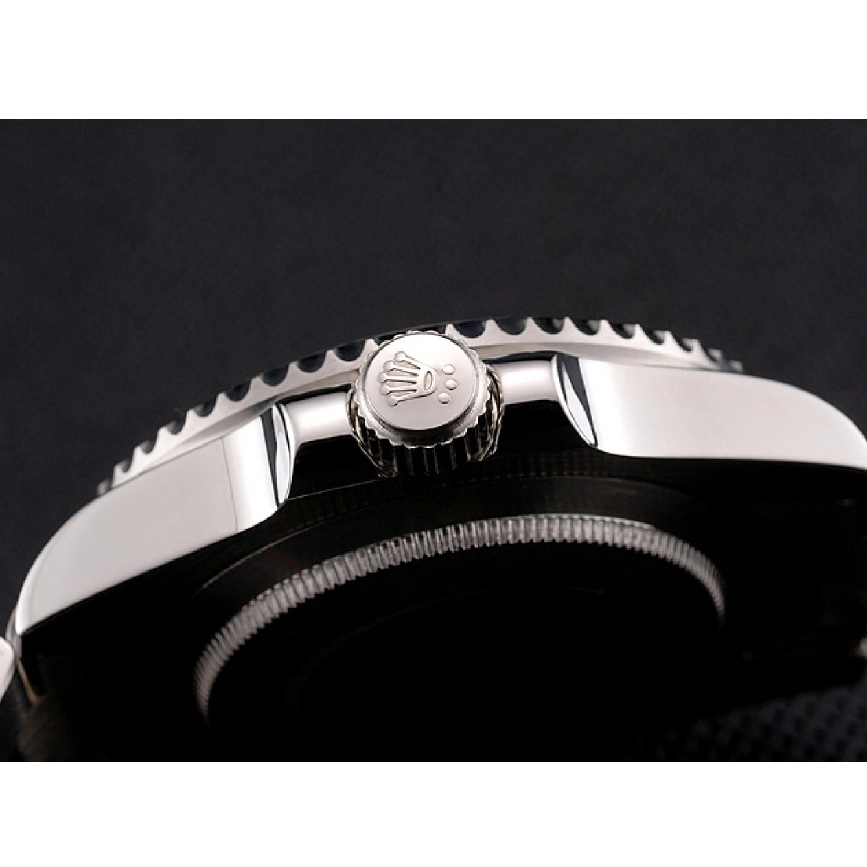 Rolex aaa copy Dial Bamford Stainless Steel Black Case Roman With Submariner Bracelet Black And Bezel Numerals Rolex 0525